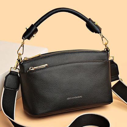 Genuine Leather Shoulder Crossbody Bag For Women 2023 High Quality Cow Leather Women's Handbag Luxury Small Female Messenger Bag