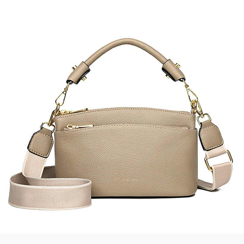 Genuine Leather Shoulder Crossbody Bag For Women 2023 High Quality Cow Leather Women's Handbag Luxury Small Female Messenger Bag
