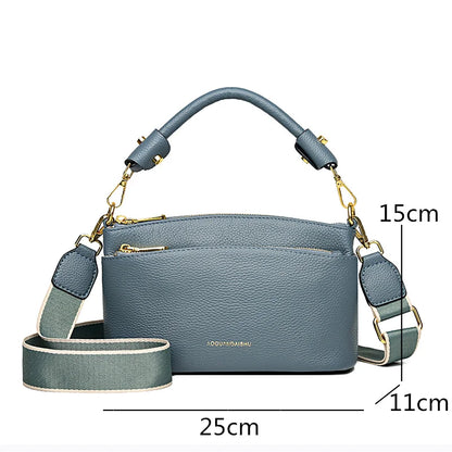 Genuine Leather Shoulder Crossbody Bag For Women 2023 High Quality Cow Leather Women's Handbag Luxury Small Female Messenger Bag