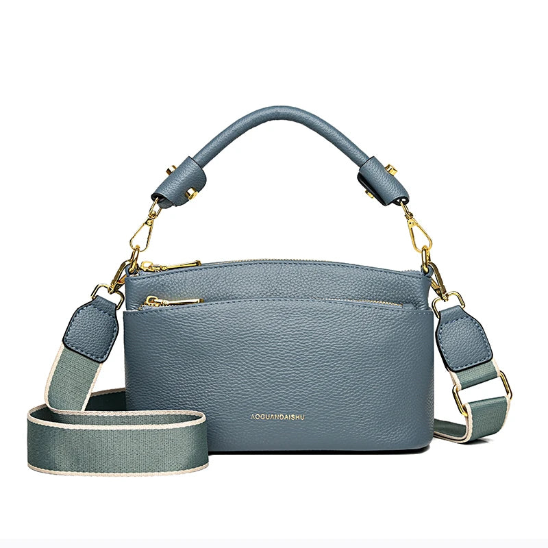 Genuine Leather Shoulder Crossbody Bag For Women 2023 High Quality Cow Leather Women's Handbag Luxury Small Female Messenger Bag