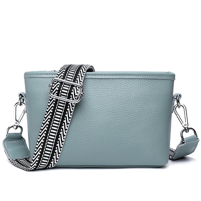 Genuine Leather Shoulder Crossbody Bag For Women 2024 High Quality Cow Leather Women's Handbag Luxury Small Female Messenger Bag
