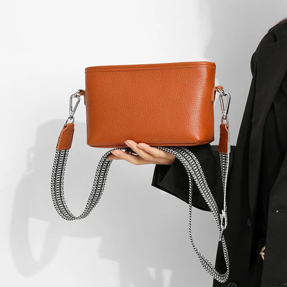 Genuine Leather Shoulder Crossbody Bag For Women 2024 High Quality Cow Leather Women's Handbag Luxury Small Female Messenger Bag