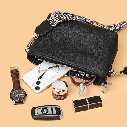 Genuine Leather Shoulder Crossbody Bag For Women 2024 High Quality Cow Leather Women's Handbag Luxury Small Female Messenger Bag