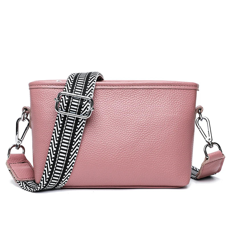 Genuine Leather Shoulder Crossbody Bag For Women 2024 High Quality Cow Leather Women's Handbag Luxury Small Female Messenger Bag