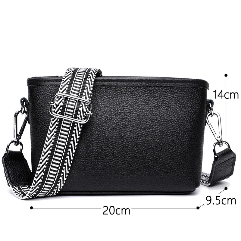 Genuine Leather Shoulder Crossbody Bag For Women 2024 High Quality Cow Leather Women's Handbag Luxury Small Female Messenger Bag