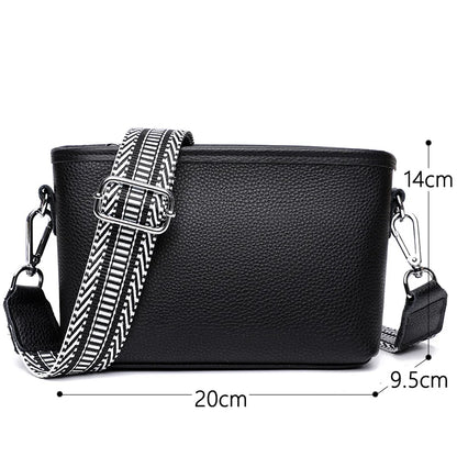 Genuine Leather Shoulder Crossbody Bag For Women 2024 High Quality Cow Leather Women's Handbag Luxury Small Female Messenger Bag
