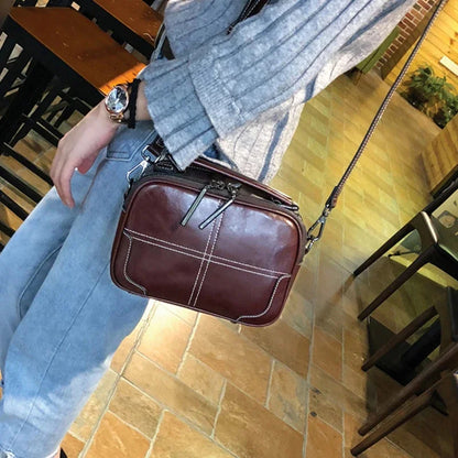 Genuine Leather Shoulder Crossbody Bag Tote Handbag Casual Fashion High Quality Natural Skin Top Handle Messenger Women Bags