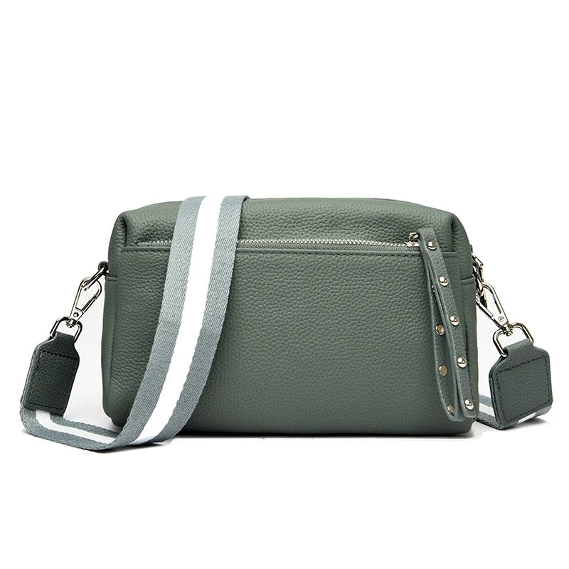 Genuine Leather Shoulder Crossbody Bags for Women 2023 Luxury Designer Casual Female Purses and Handbags Ladies Messenger Bags