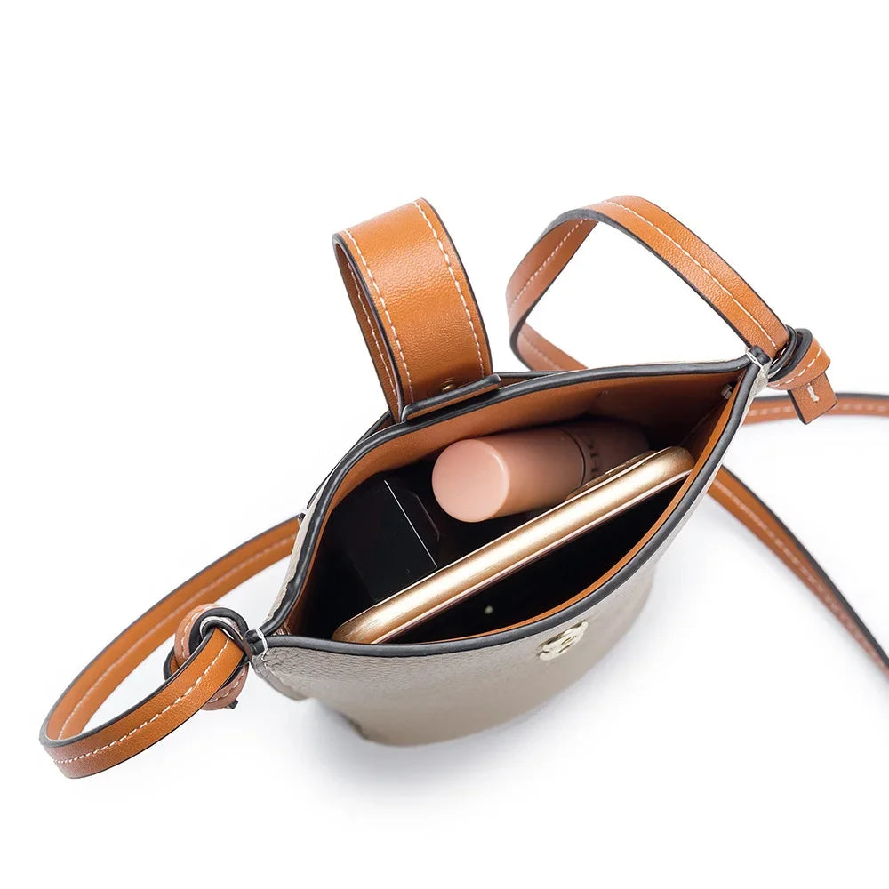 Genuine Leather Shoulder s Luxury Brands Mini Mobile Phone High Quality Women Handbags Female Messenger Bag
