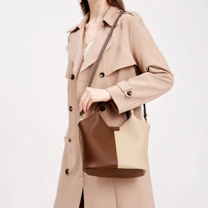 Genuine Leather Totes Bag 2024 Autumn New High-capacity Crossbody Shoulder Bags Y2k Grunge Underarm Handbags Commuter Purses