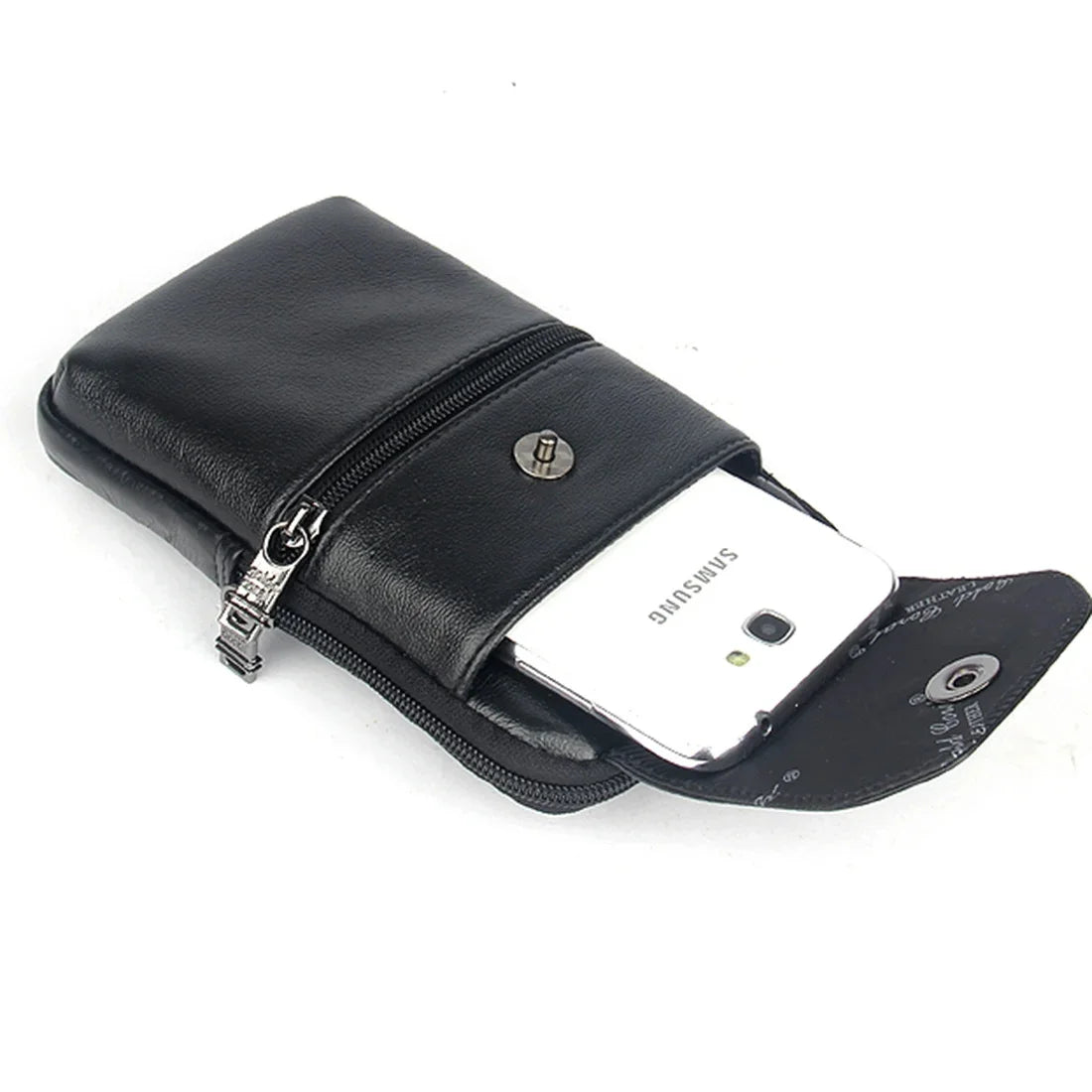 Genuine Leather Waist Cell/Mobile Phone Case Cover Hip Bags for Men Pocket Real Cowhide Purse Hook Bum Belt Bag Fanny Pack