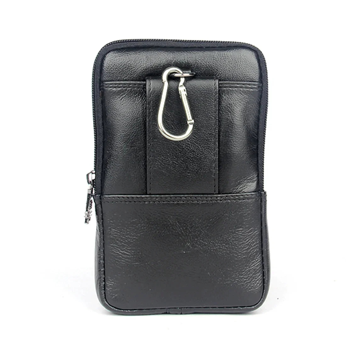 Genuine Leather Waist Cell/Mobile Phone Case Cover Hip Bags for Men Pocket Real Cowhide Purse Hook Bum Belt Bag Fanny Pack
