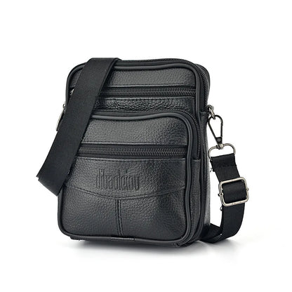 Genuine Leather Waist bag Man Small Purses and handbags Male Fashion Shoulder Bags Mini crossbody bags cell phone pouch