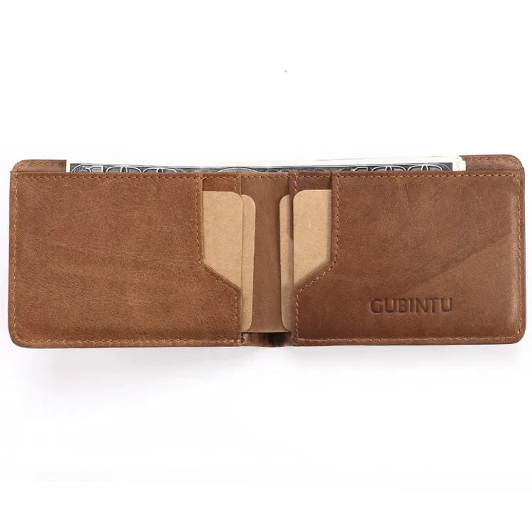 Genuine Leather Wallets For Men Coin Purse Vintage Vertical Short Multi Function ID Credit Card Holder Money Bag men's wallet