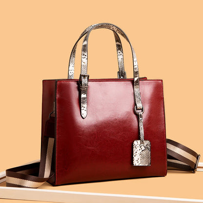 Genuine Leather Women Bags Vintage Cow Leather Shoulder Crossbody Bags for Women 2022 Large Female Tote Bag Luxury Lady Handbags