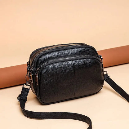 Genuine Leather Women Crossbody Bag Fashion Cowhide  Ladies Shoulder Bags High Quality Female Handbags Designer Female Totes Bag
