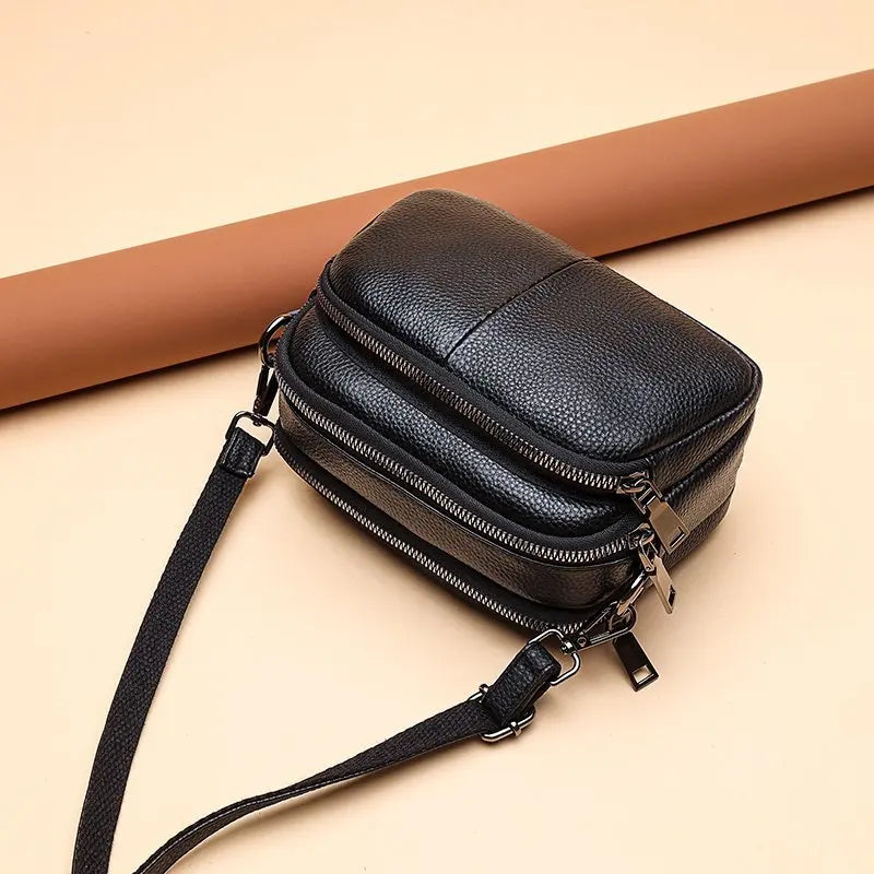 Genuine Leather Women Crossbody Bag Fashion Cowhide  Ladies Shoulder Bags High Quality Female Handbags Designer Female Totes Bag