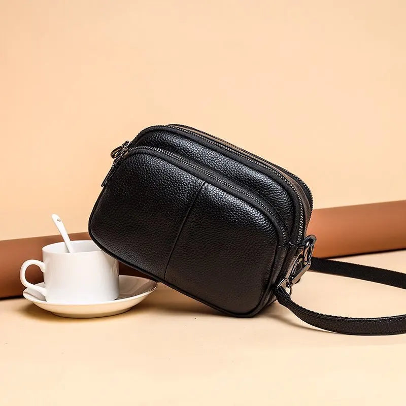 Genuine Leather Women Crossbody Bag Fashion Cowhide  Ladies Shoulder Bags High Quality Female Handbags Designer Female Totes Bag