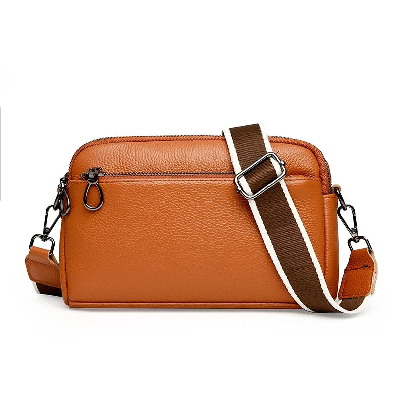 Genuine Leather Women Handbags Cowhide Women Small Shoulder Bag Fashion Luxury Ladies Messenger Bag High Quality Female Tote Sac