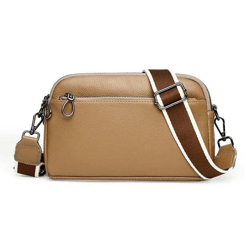 Genuine Leather Women Handbags Cowhide Women Small Shoulder Bag Fashion Luxury Ladies Messenger Bag High Quality Female Tote Sac