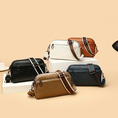 Genuine Leather Women Handbags Cowhide Women Small Shoulder Bag Fashion Luxury Ladies Messenger Bag High Quality Female Tote Sac