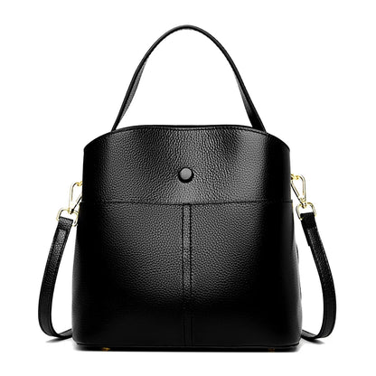 Genuine Leather Women Handbags Designer Shoulder Bags Cow Leather Handbags 3 Layer Pocket Crossbody Bags For Women 2022 Tote Bag