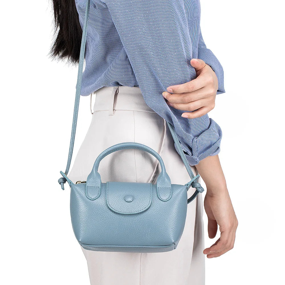 Genuine Leather Women Mini handbags and Purse for Girls Small Shoulder Bags Lady Small Crossbody Bag Mobile Phone Bolso Mujer