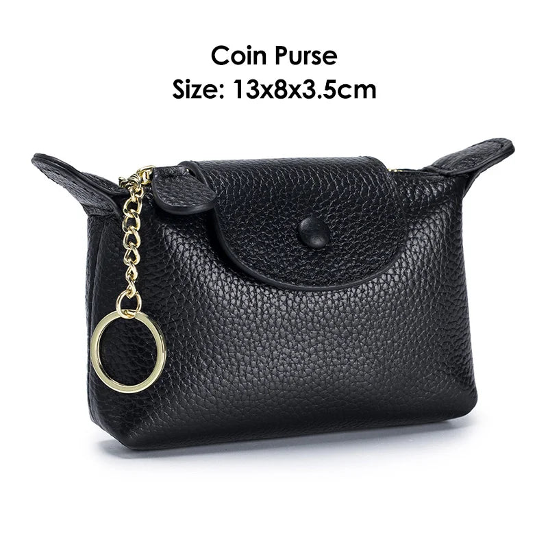 Genuine Leather Women Mini handbags and Purse for Girls Small Shoulder Bags Lady Small Crossbody Bag Mobile Phone Bolso Mujer