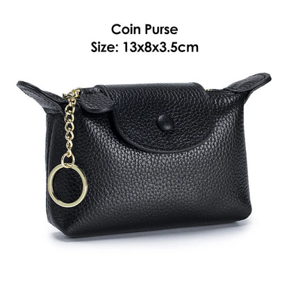 Genuine Leather Women Mini handbags and Purse for Girls Small Shoulder Bags Lady Small Crossbody Bag Mobile Phone Bolso Mujer
