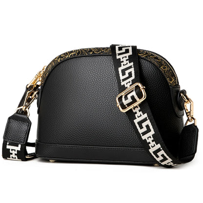 Genuine Leather Women Shoulder Messenger Bags Designer Shell Cowhide Tote Bag for Women 2022 Fashion Luxury Ladies Handbags Sac