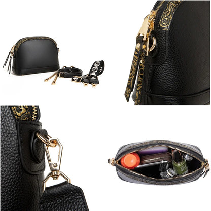 Genuine Leather Women Shoulder Messenger Bags Designer Shell Cowhide Tote Bag for Women 2022 Fashion Luxury Ladies Handbags Sac