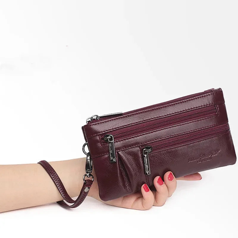 Genuine Leather Women Strap Shoulder Casual Female Crossbody Messenger Luxury Ladies Purses Phone Bag