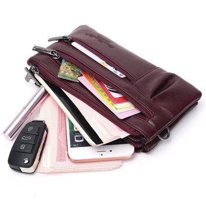 Genuine Leather Women Strap Shoulder Casual Female Crossbody Messenger Luxury Ladies Purses Phone Bag