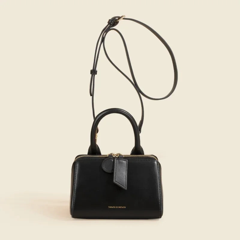 Genuine Leather Women's Bag Crossbody Bag Niche Triangle Spring Style Women's Handbag Luxury Designer Handbag