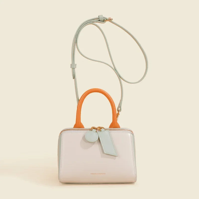 Genuine Leather Women's Bag Crossbody Bag Niche Triangle Spring Style Women's Handbag Luxury Designer Handbag