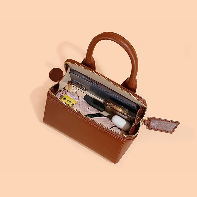 Genuine Leather Women's Bag Crossbody Bag Niche Triangle Spring Style Women's Handbag Luxury Designer Handbag