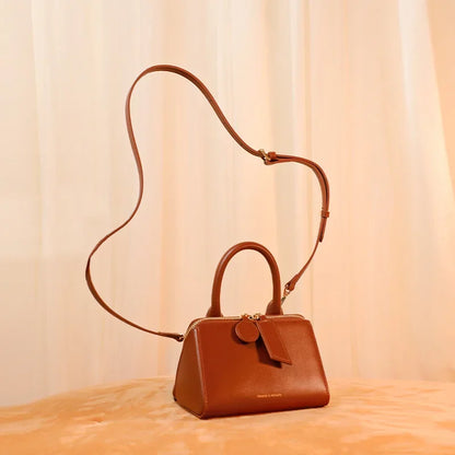 Genuine Leather Women's Bag Crossbody Bag Niche Triangle Spring Style Women's Handbag Luxury Designer Handbag