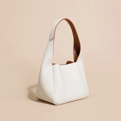 Genuine Leather Women's Bag First Layer Cowhide Bucket Bags Vegetable Basket Bag Shoulder Bag Designer Bags Luxury