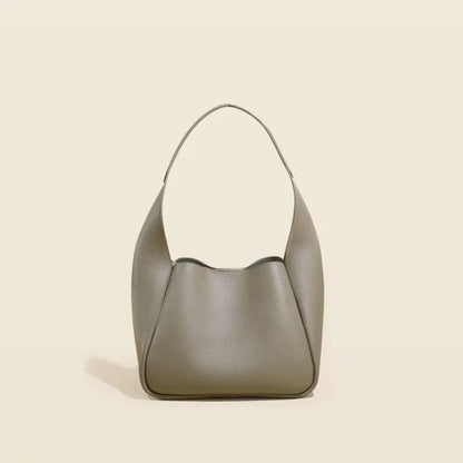 Genuine Leather Women's Bag First Layer Cowhide Bucket Bags Vegetable Basket Bag Shoulder Bag Designer Bags Luxury