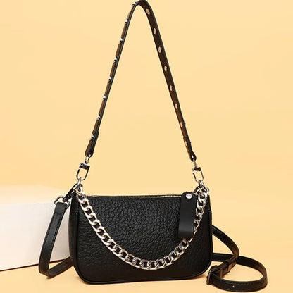 Genuine Leather Women's Bag High Quality Cowhide Handbags Women Shoulder Bag High-capacity Designer Messenger Bags Luxury Packet