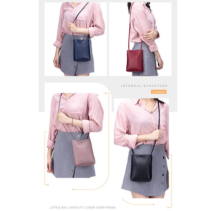 Genuine Leather Women's Bag Mini Bucket Bag for Lady Crossbody Bag Simple Flap Bag Soft Leather Cell Phone Purse Bolsas De Mujer