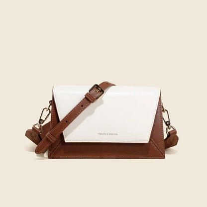 Genuine Leather Women's Bag Small Square Bag Crossbody Bag Color Matching Spring Style Luxury Designer Handbag Bolso Mujer