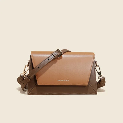 Genuine Leather Women's Bag Small Square Bag Crossbody Bag Color Matching Spring Style Luxury Designer Handbag Bolso Mujer