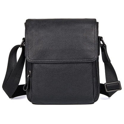 Genuine Leather shoulder Men Crossbody Bag Designer Natural cowhide Shoulder Bags Vintage Small Flap Pocket Handbag