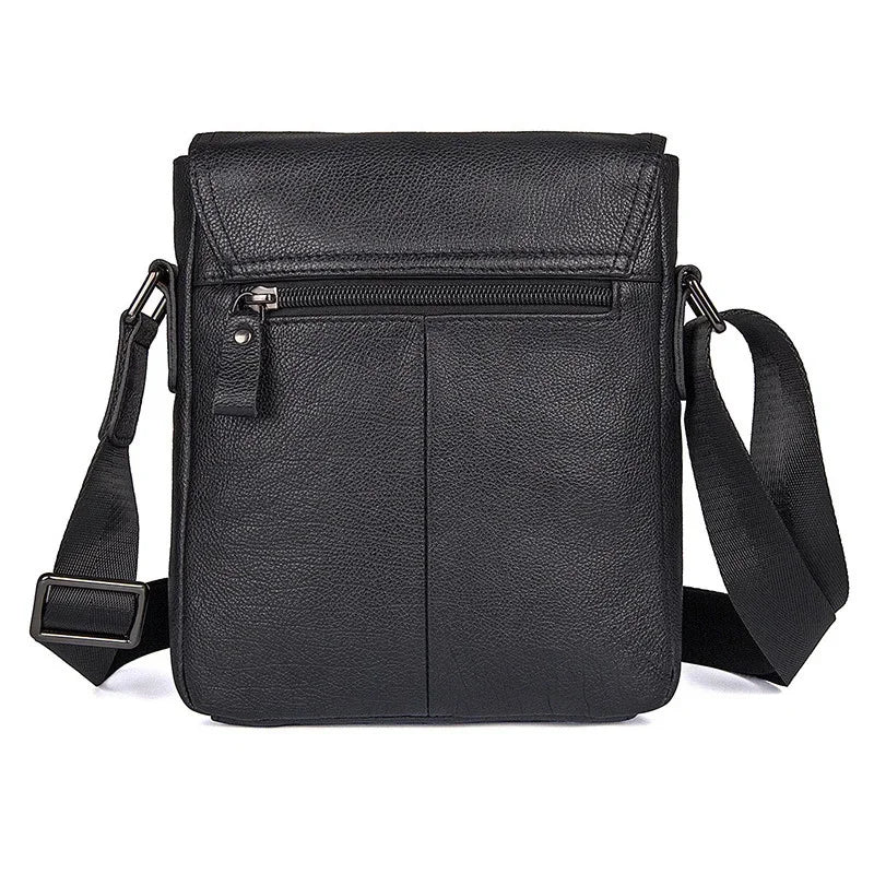 Genuine Leather shoulder Men Crossbody Bag Designer Natural cowhide Shoulder Bags Vintage Small Flap Pocket Handbag