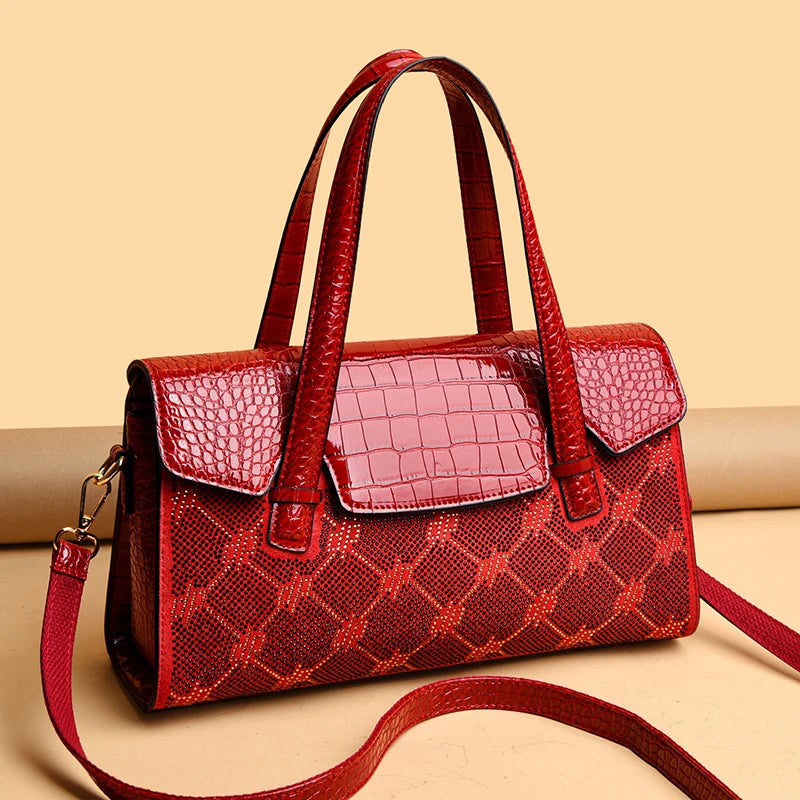 Genuine Luxury Handbags Women Bags Designer HIgh Quality Leather Large Crossbody Bags for Women 2024 Shoulder Bag Sac A Main