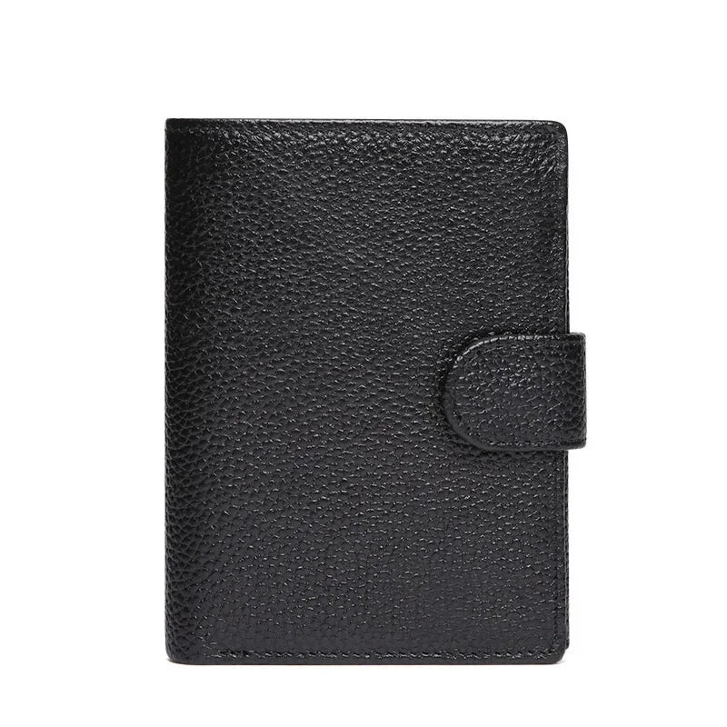 Genuine Men's Wallet Retro Crazy Horse Cowhide Man's Bag Coin Purse Money Credit Card Business Casual Short Leather Clip