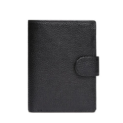 Genuine Men's Wallet Retro Crazy Horse Cowhide Man's Bag Coin Purse Money Credit Card Business Casual Short Leather Clip