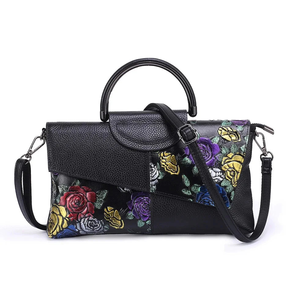 Genuine Soft Leather Women's Shoulder Bag Cowhide Handbag