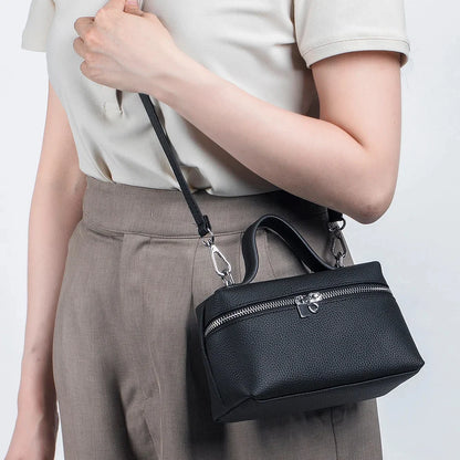 Genuine Top Handle for Women Leather Purses Tote Satchel Handbags Cowhide Shoulder Designer Crossbody Bags